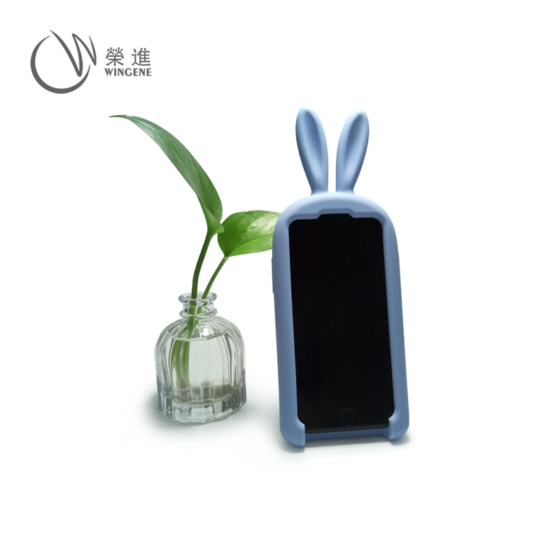 iphone6/7plus手机座架|可爱兔子手机硅胶套|立式