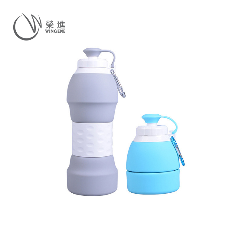 硅胶折叠水瓶|硅胶折叠水瓶定制-荣进硅胶折叠水瓶加工生产厂家