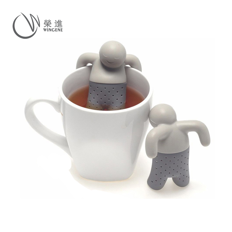 泡澡硅胶小人泡茶包|茶先生泡茶包定制-深圳硅胶泡茶包直销批发厂家