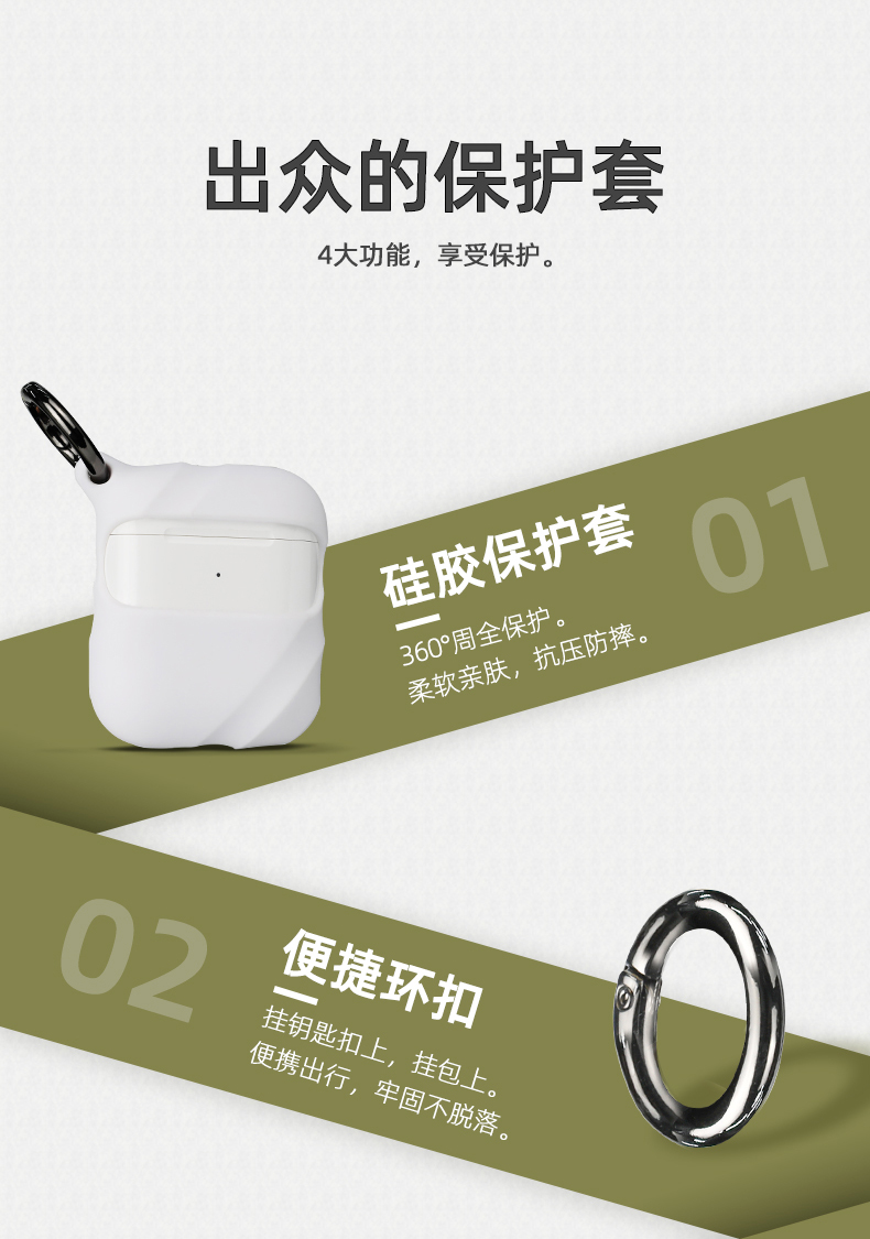 苹果无线蓝牙耳机充电盒保护套详情介绍04